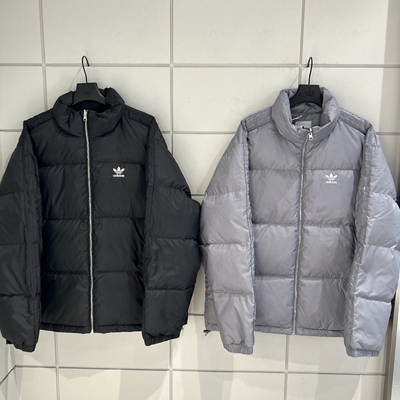 Adidas三叶草 男女运动休闲潮流面包服羽绒服外套 JW1368 JW1371