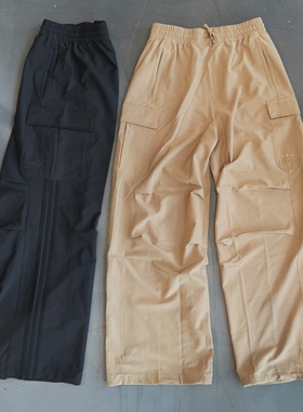 Adidas三叶草 男女运动休闲潮流宽松工装阔腿长裤 KD0949 KD0950