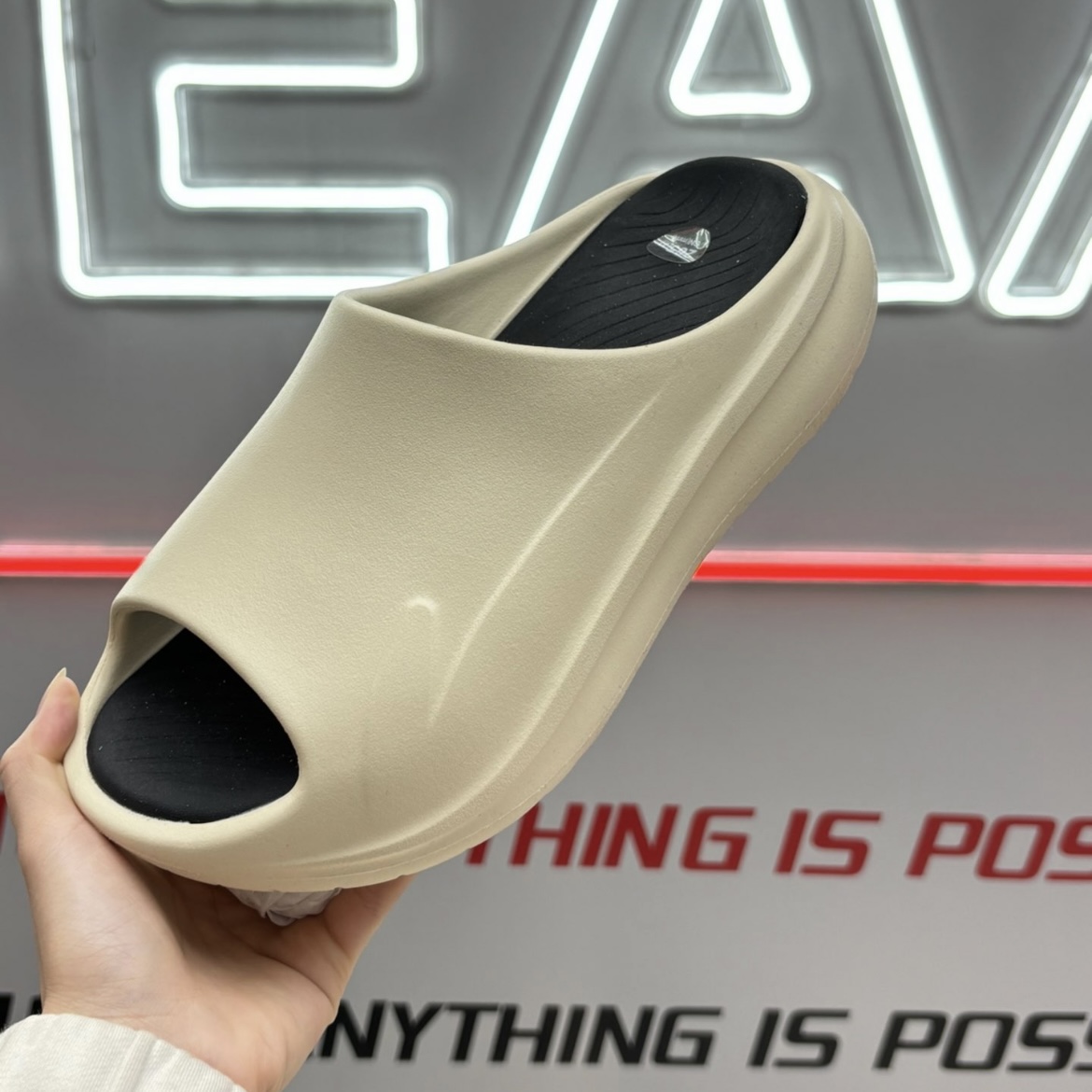 李宁 反伍SOFT男女运动潮流超软厚底沙滩凉拖鞋 AGAU003 AGAV009