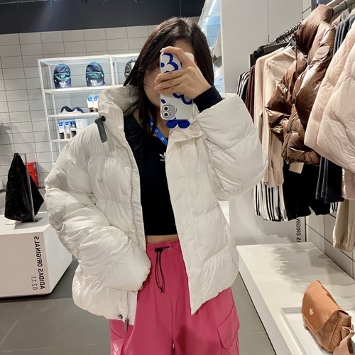 Adidas三叶草 女子运动休闲潮流保暖防风棉服外套 IJ8234 IJ8236