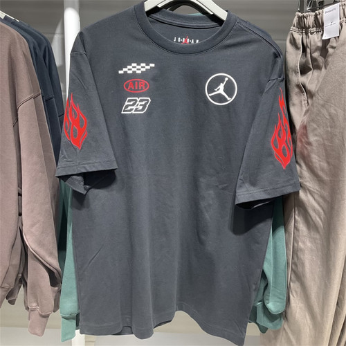 Nike耐克 Jordan AJ 男子运动休闲潮流赛车风宽松短袖T恤 IR4977