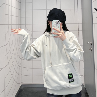 Nike耐克 男子运动休闲潮流印花针织加绒连帽卫衣长裤FV4027/4028