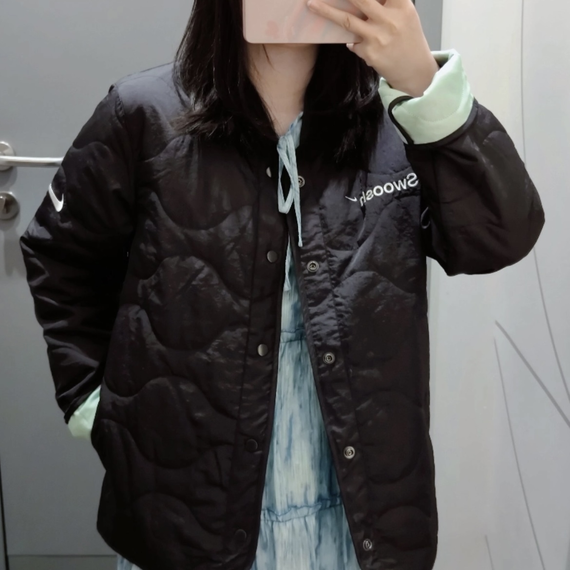 Nike耐克 SWOOSH男女运动休闲潮流小勾棒球服棉服夹克外套 FB1909