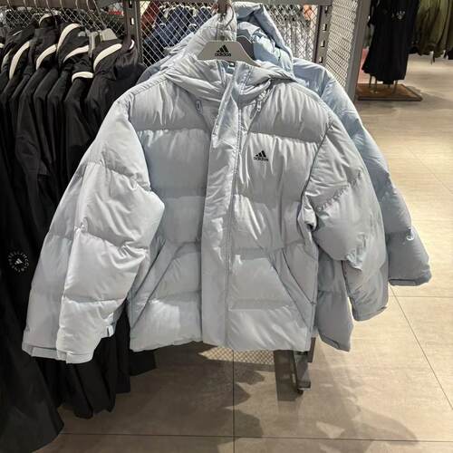Adidas阿迪达斯 男子运动休闲经典连帽羽绒服外套 JM9127 JM9128