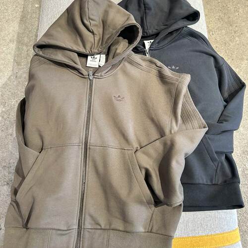 Adidas三叶草 男女运动休闲潮流复古连帽夹克外套 JC9579 JD3337