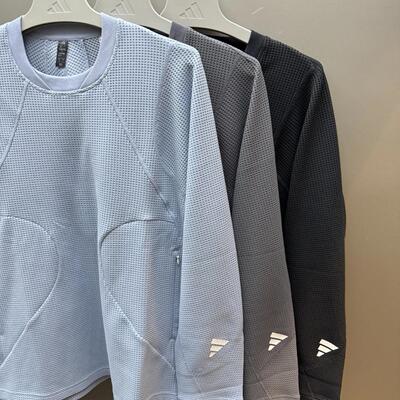 Adidas阿迪达斯 FOS 运动休闲潮流华夫格长袖T恤 JM8608 JM8609