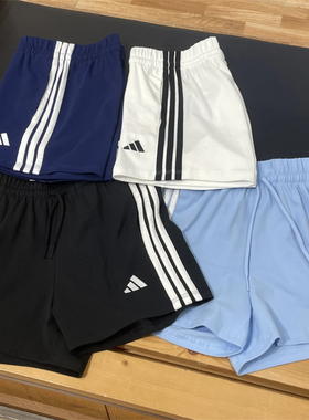 阿迪达斯 女子运动潮流经典三条纹针织短裤 JD0910 JD0911 JY8574