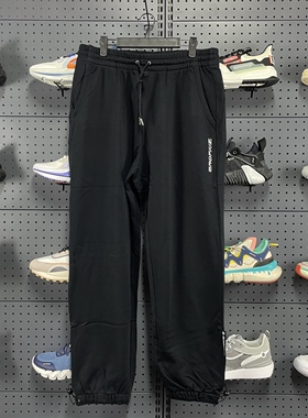 中国李宁 BADFIVE反伍秋季男子运动休闲针织保暖束脚长裤 AKLS117