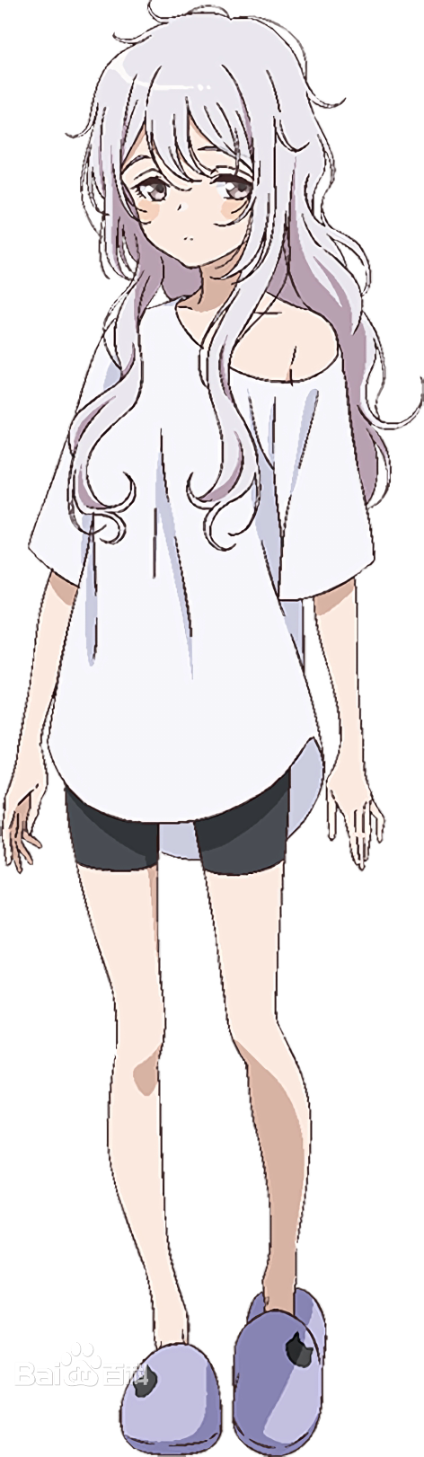 帝都动漫cosplay假发套cos里世界郊游小樱可爱银色长卷发定制假毛