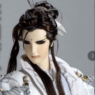 动漫cosplay假发套深棕色长发发包垫发COS布偶戏侠仙若士定制假毛