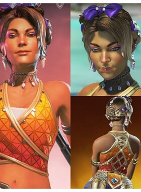 帝都动漫 cosplay Apex英雄 legends-Loba 罗芭 cos 假发 定制