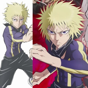 帝都动漫 COSPLAY 忍者与极道 辉村极道 多仲忍者 cos假发 成品