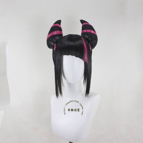 街霸6韩蛛俐隆cos假发定制造型