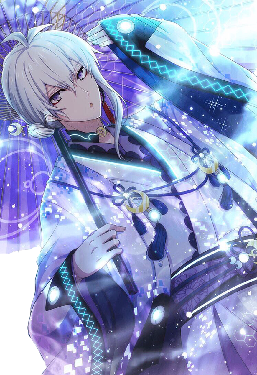 帝都动漫COSPLAY假毛idolish7 COS逢坂壮五银色呆毛假发套订制