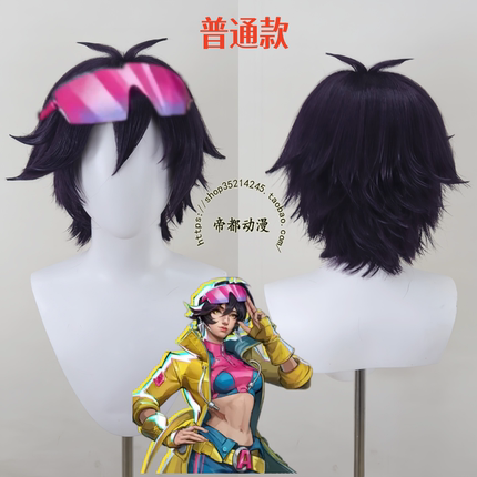 帝都动漫 COSPLAY 漫威争锋 李千欢 cos假发 成品 来图定制 造型