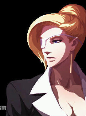 帝都动漫cosplay假发套COS拳皇麦卓黄色盘发包黄色定制假毛