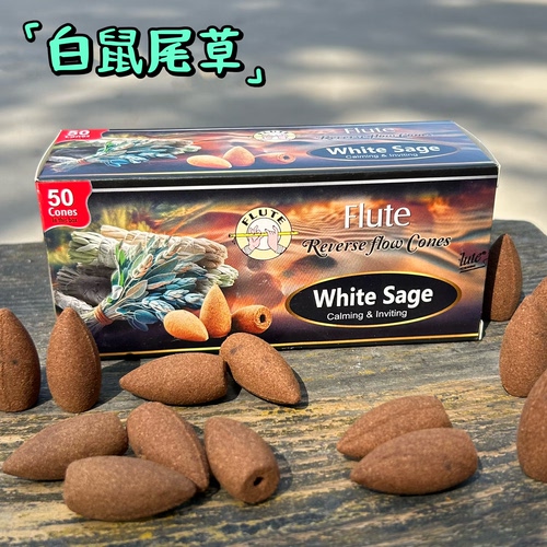 印度进口flute倒流香白鼠尾草White sage 室内精油香薰除臭家用香