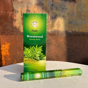 印度进口Flute正品线香艾叶Wormwood香薰草香家用室内卫生间除味