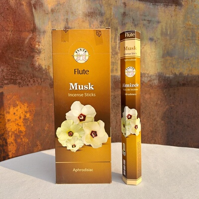 印度进口Flute正品线香麝香Musk 香薰家用竹签香室内卫生间除味