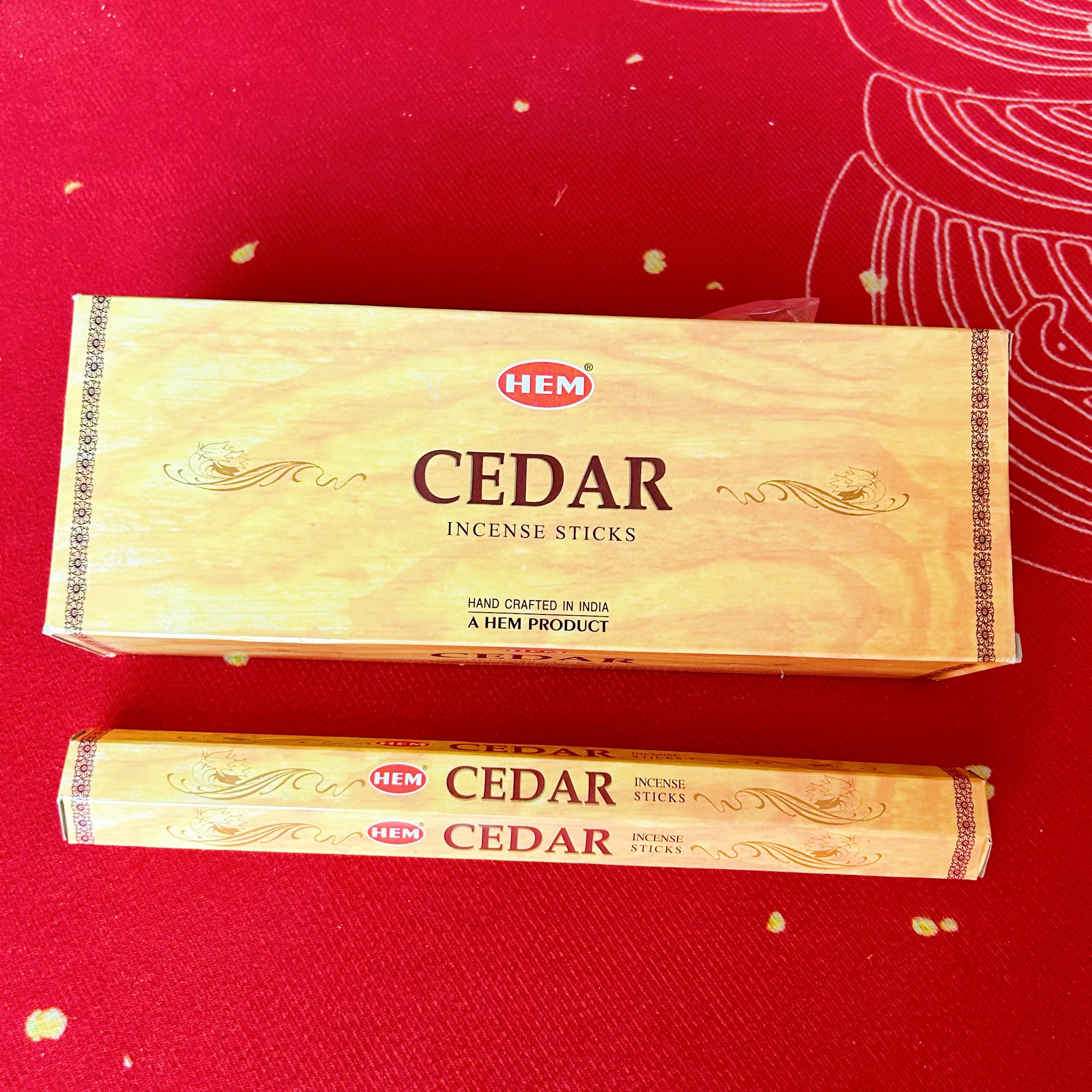 hem进口印度香CEDAR雪松香薰净化室内持久家用室内竹签香木质香