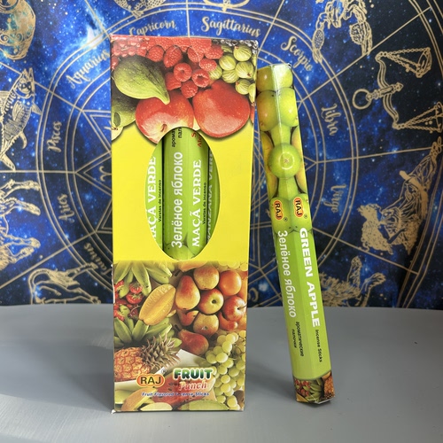 印度进口香薰正品RAJ绿苹果GREEN APPLE 线香水果味熏香舒缓氛围