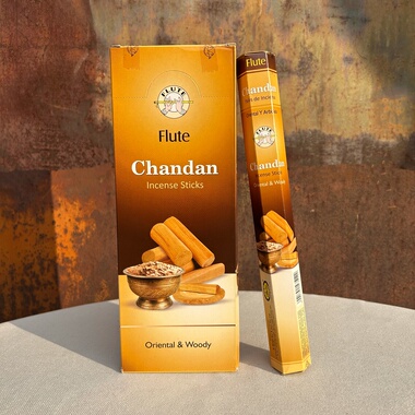 印度进口Flute正品线香沉香Chandan香薰木质香家用室内卫生间除味