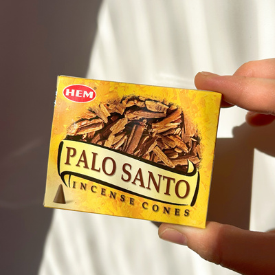 秘鲁圣木香印度进口塔香PALO SANTO 正品HEM锥香净化供奉香薰