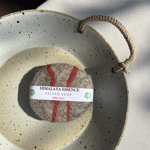 HIMALAYA尼泊尔羊毛毡手工皂冷制皂喜马拉雅精油香皂-粉盐味道