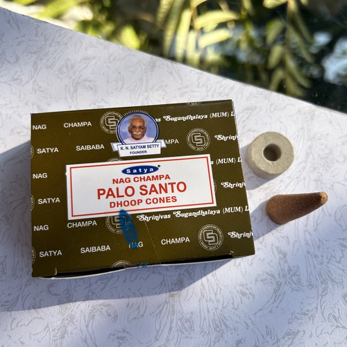 Satya真理Nag Champa印度香薰秘鲁圣木Palo Santo手工锥塔香持久