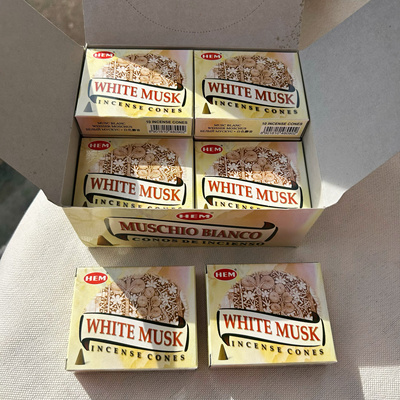 白麝香WHITE MUSK “一款很有质感的香” 印度香正品塔香HEM锥香