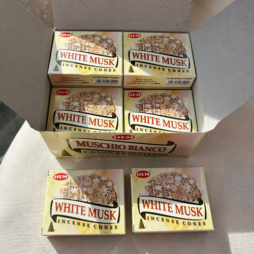 白麝香WHITE MUSK “一款很有质感的香” 印度香正品塔香HEM锥香