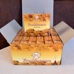 印度进口塔香flute老牌-乳香Frankincense家用室内办公香薰锥香