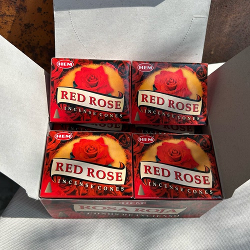 印度进口塔香HEM红玫瑰RED ROSE锥香室内持久正品香薰净化 浓香型