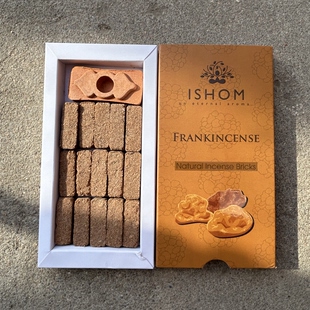 ISHOM印度进口香砖乳香味道FRANKINCENSE 手工制作香薰熏香香氛
