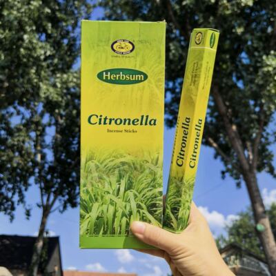 印度进口Herbsum正品线香香茅草Citronella 家用香薰室内卫生除味