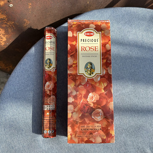 玫瑰ROSE线香竹签香 放松熏香衣橱家用净化香薰 HEM 印度进口正品