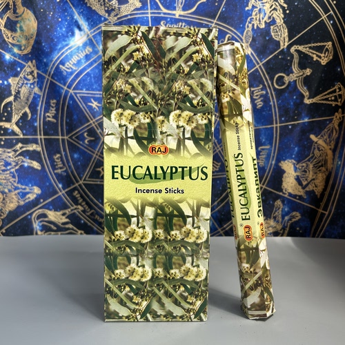 印度进口香薰正品RAJ桉树EUCALYPTUS 竹签线香熏香舒缓氛围除味