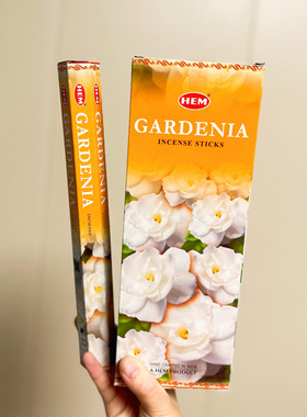 进口印度香HEM Gardenia 栀子花香线香香薰熏香室内家用净化空气