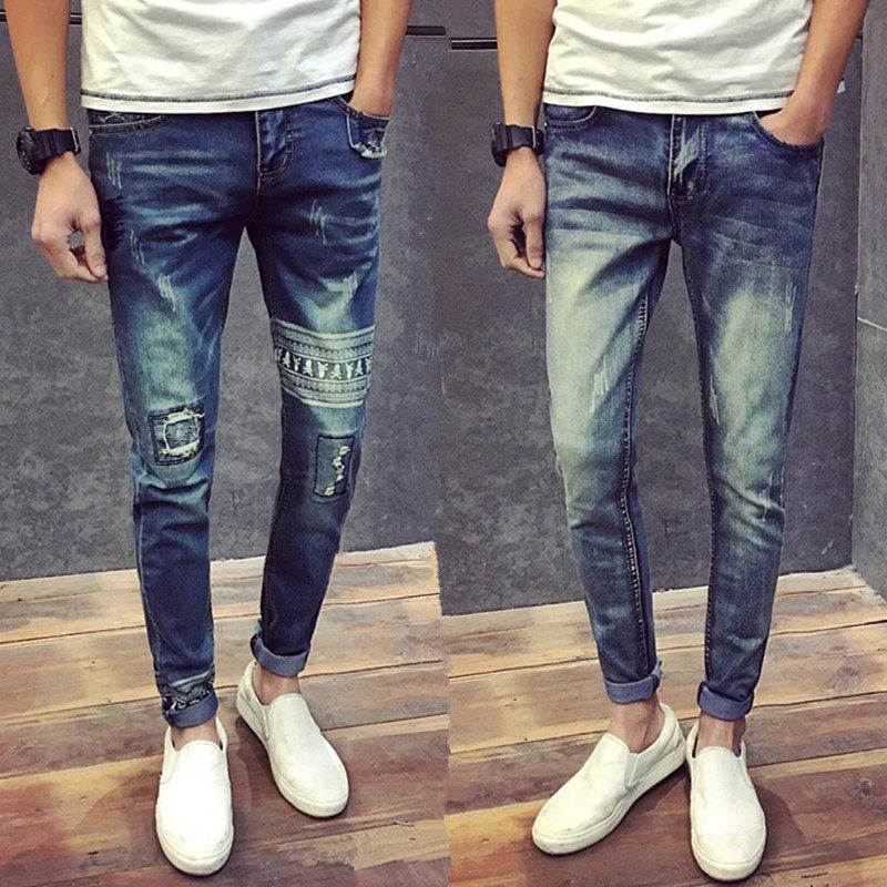 Jeans pour adolescent pieds Slim pour été - Ref 1461626 Image 4