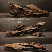 麦子 鱼缸南美造景水族箱树根摆件装 沉木 120CM紫柚拱桥形 饰