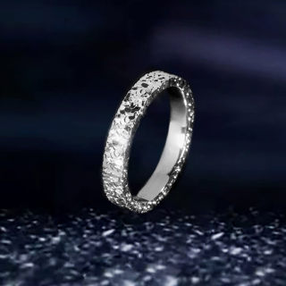 ICEGANG原创碎冰冰纯银戒指S925闪亮高级感不掉色防过敏小众设计