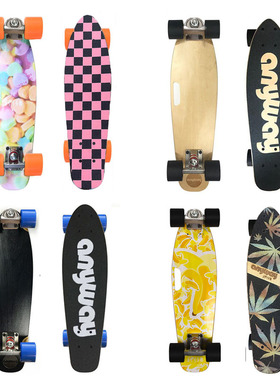 anyway神行者新陆冲mini迷你小鱼板专业高端手提便携配高弹轮首创