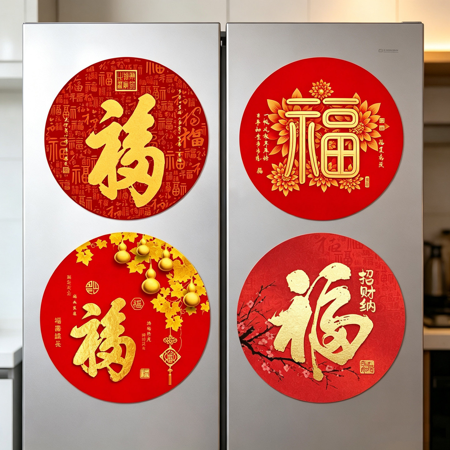 福字门贴乔迁入宅贴纸墙贴画自粘软装墙贴