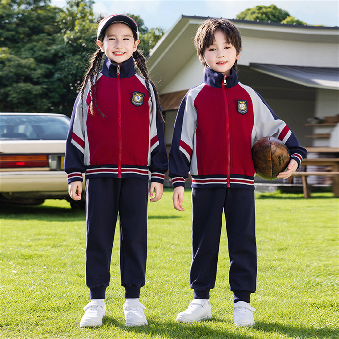 春秋新款中小学生校服英伦风班服幼儿园园服夏季运动套装一件代发