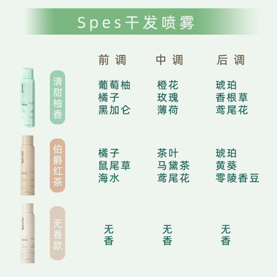 Spes免洗蓬松干发喷雾头发去油控油丰盈清爽神器蓬蓬粉高颅顶蓬松