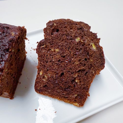 香蕉朗姆黑巧克力全麦磅蛋糕 婷子低卡美食 无蔗糖不放油代餐零食