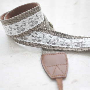 原创小众设计手工自制蕾丝相机背带复古微单单反通用替换肩带配件