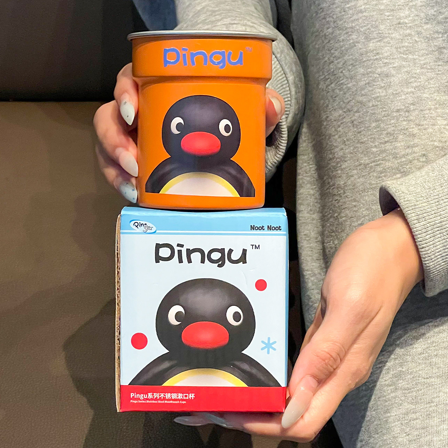 【pingu联名】304不锈钢漱口杯图片