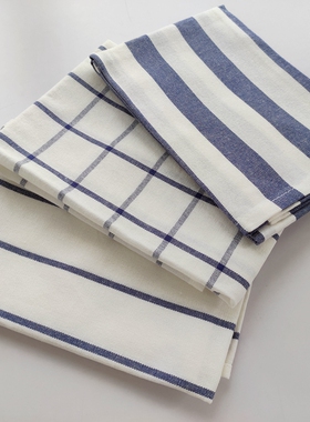 3条装纯棉厨房多用茶巾北欧餐巾垫盖巾3-piece kitchen towel set