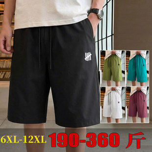 短裤 oversize彩色休闲裤 大裤 半裤 刺绣 衩子五分裤 300斤速干特大码